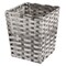 mDesign Woven Square Trash Can Wastebasket, Garbage Container Bin